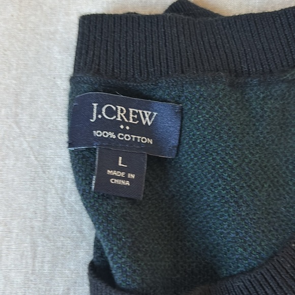 J.Crew sweater. Size L 100% cotton.
Men/unisex for an oversized look, Navy/green - Picture 3 of 6